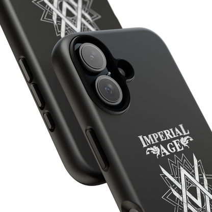SUMMER COLLECTION - Tough iPhone Case Black (White Print)