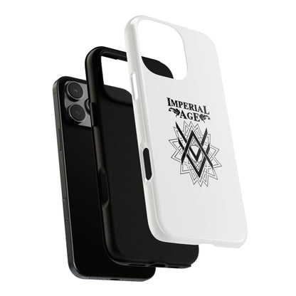 SUMMER COLLECTION - Tough iPhone Case White (Black Print)