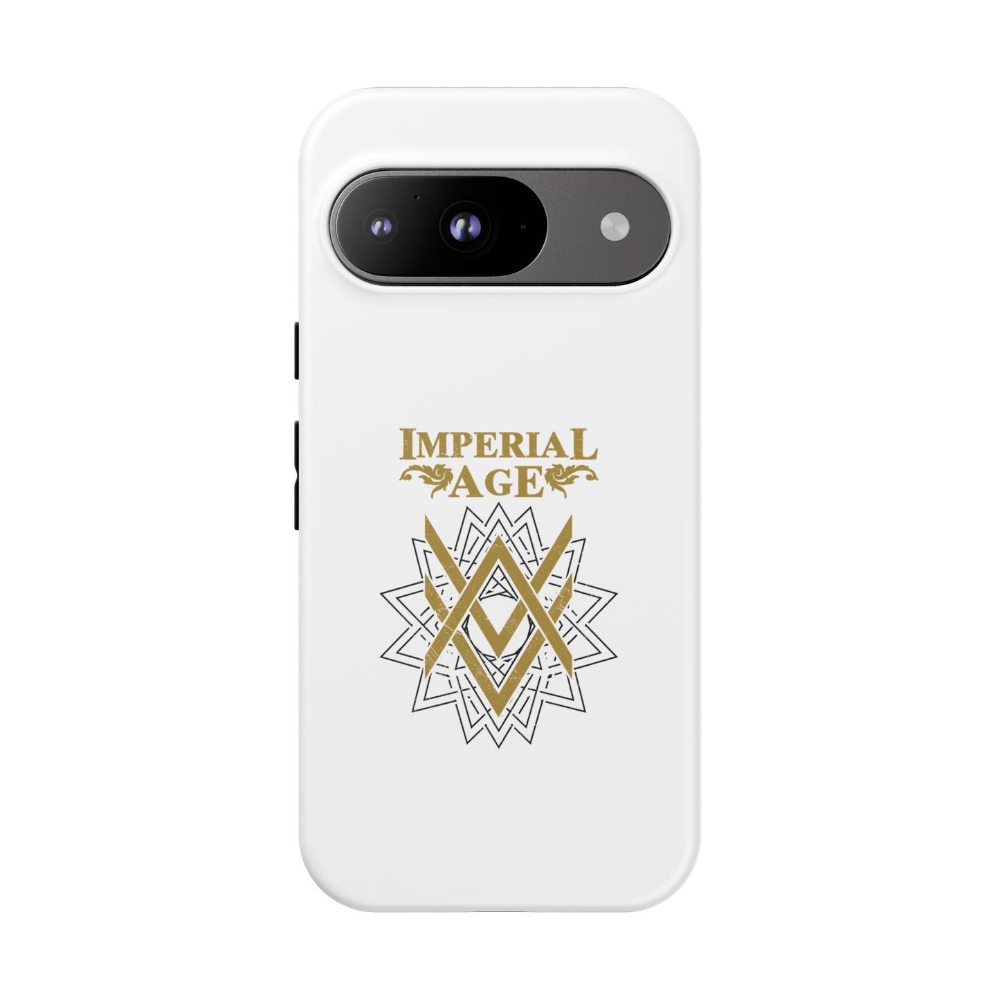 SUMMER COLLECTION - Tough Google Pixel Case White (Gold-White Print)