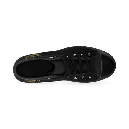 SUMMER COLLECTION - Men's Sneakers Black (Gold Print)