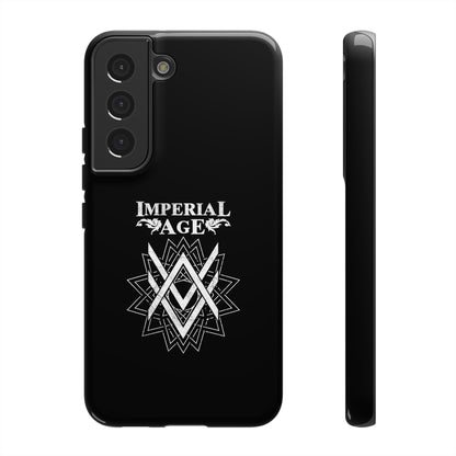 SUMMER COLLECTION - Tough Samsung Galaxy Case Black (White Print)