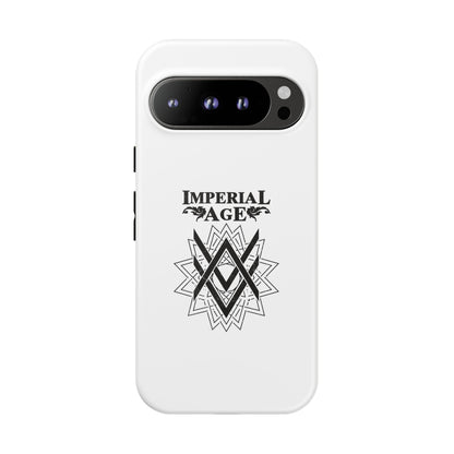 SUMMER COLLECTION - Tough Google Pixel Case White (Black Print)