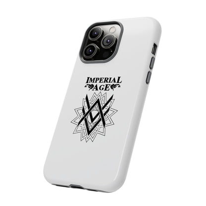 SUMMER COLLECTION - Tough iPhone Case White (Black Print)