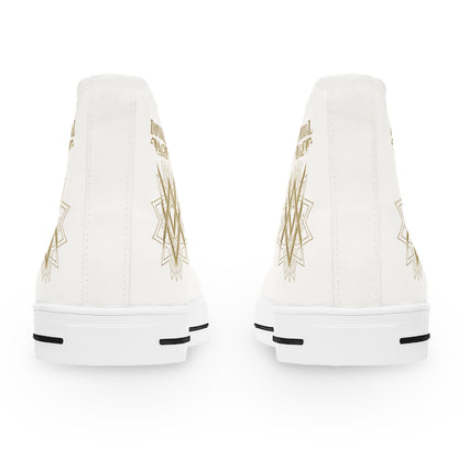 SUMMER COLLECTION - Women's Sneakers White (Gold Print)
