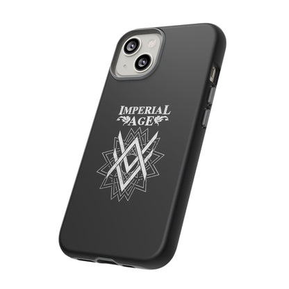 SUMMER COLLECTION - Tough iPhone Case Black (White Print)
