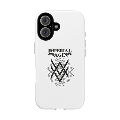 SUMMER COLLECTION - Tough iPhone Case White (Black Print)