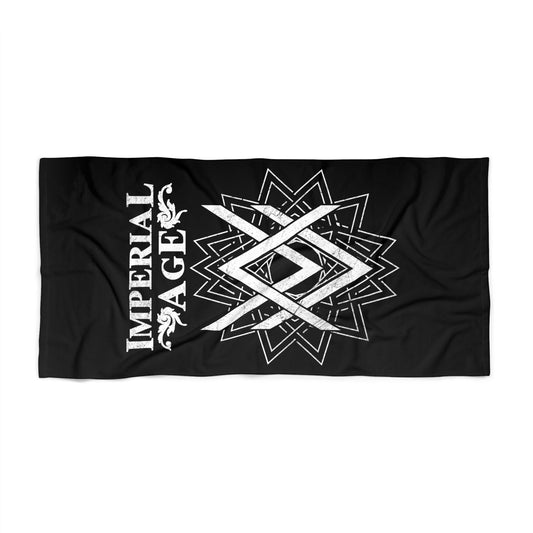SUMMER COLLECTION - Beach Towel Black (White Print)