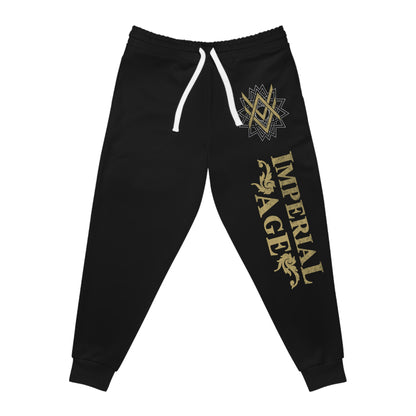 SUMMER COLLECTION - Sweat Pants Black (Gold-White Print)