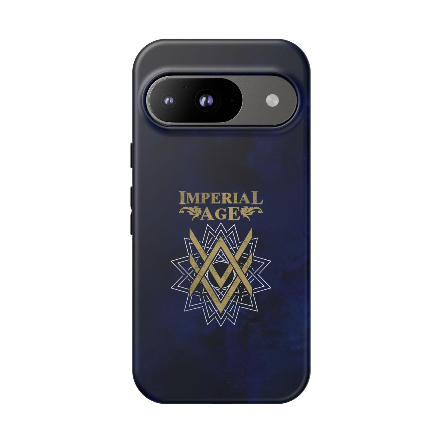 SUMMER COLLECTION - Tough Google Pixel Case Navy (Gold-White Print)