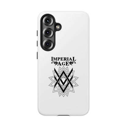 SUMMER COLLECTION - Tough Samsung Galaxy Case White (Black Print)