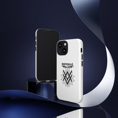 SUMMER COLLECTION - Tough iPhone Case White (Black Print)