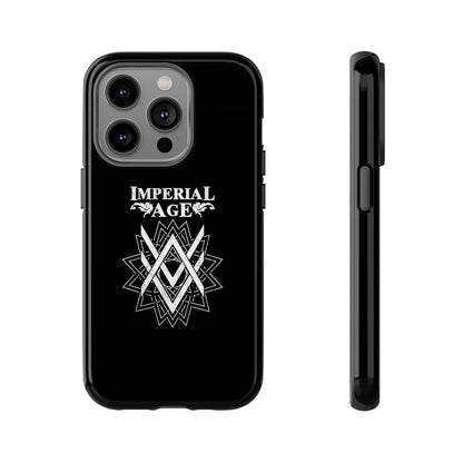 SUMMER COLLECTION - Tough iPhone Case Black (White Print)