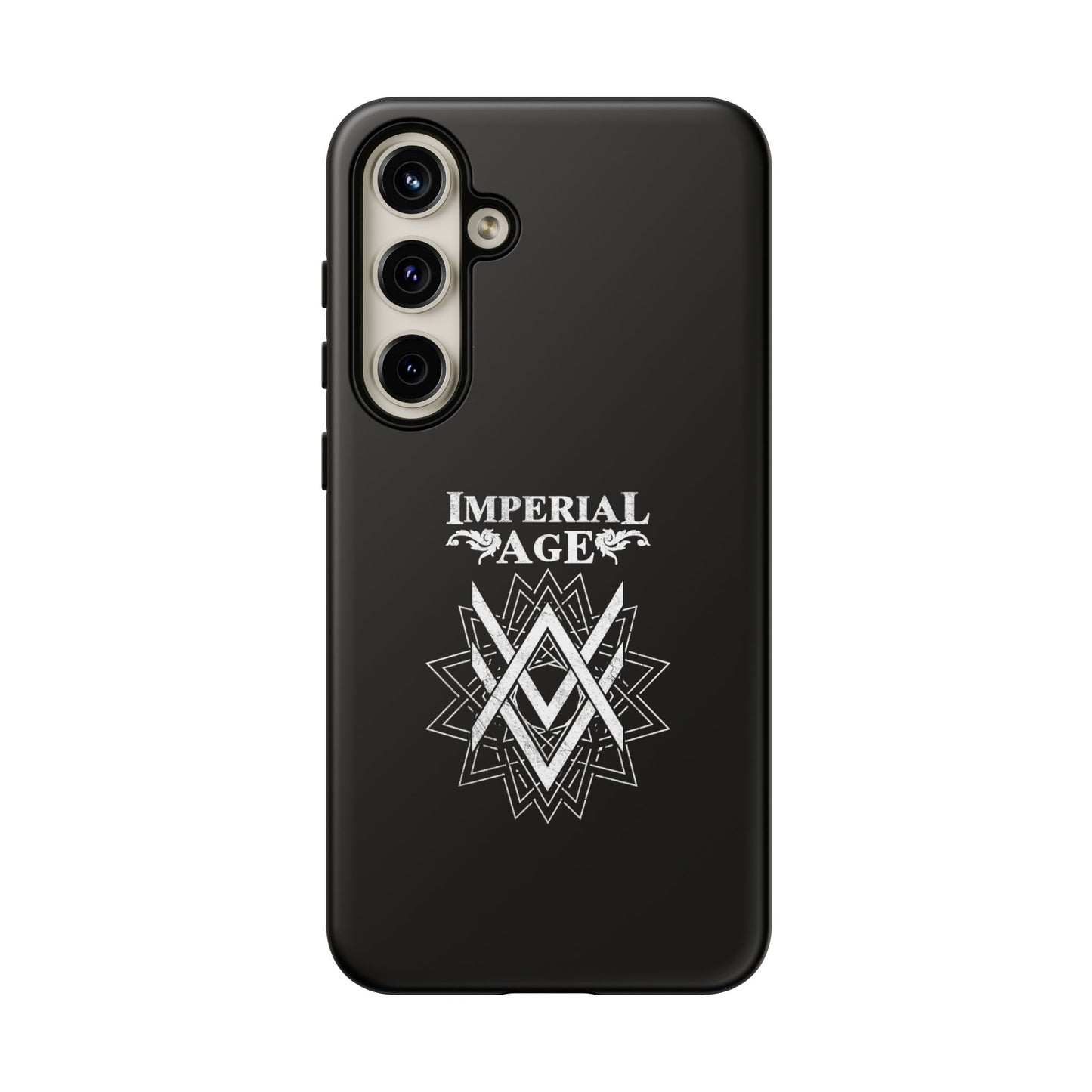 SUMMER COLLECTION - Tough Samsung Galaxy Case Black (White Print)