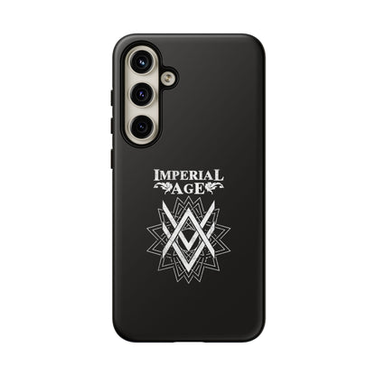 SUMMER COLLECTION - Tough Samsung Galaxy Case Black (White Print)