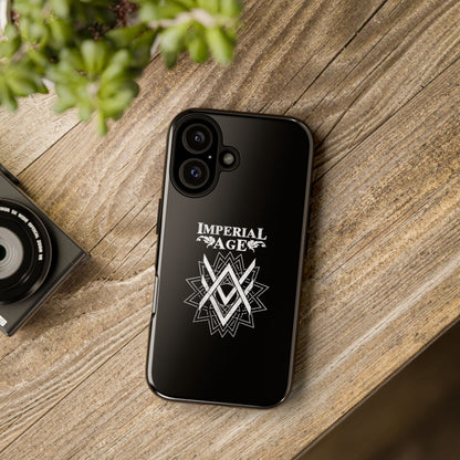 SUMMER COLLECTION - Tough iPhone Case Black (White Print)