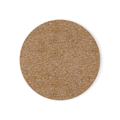 SUMMER COLLECTION - Cork Coaster White (Black Print)