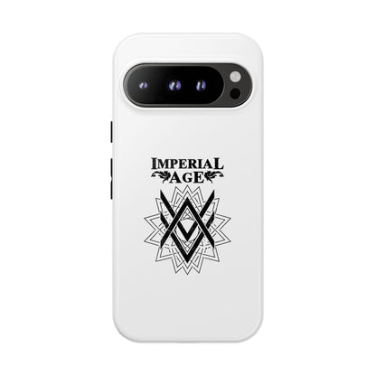 SUMMER COLLECTION - Tough Google Pixel Case White (Black Print)