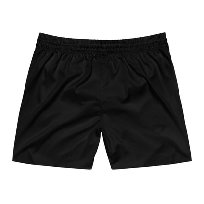 SUMMER COLLECTION - Men's Swim Shorts Black (White Print)