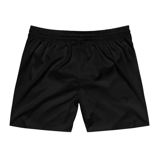 SUMMER COLLECTION - Men's Swim Shorts Black (White Print)