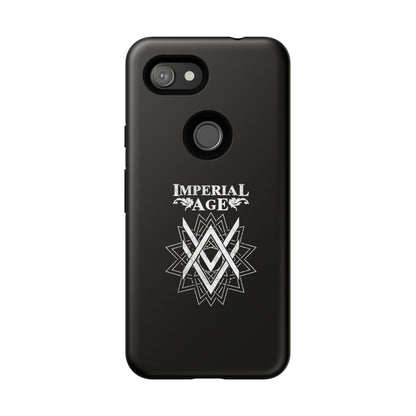 SUMMER COLLECTION - Tough Google Pixel Case Black (White Print)