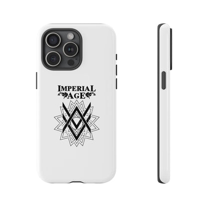 SUMMER COLLECTION - Tough iPhone Case White (Black Print)