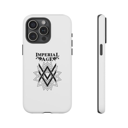 SUMMER COLLECTION - Tough iPhone Case White (Black Print)