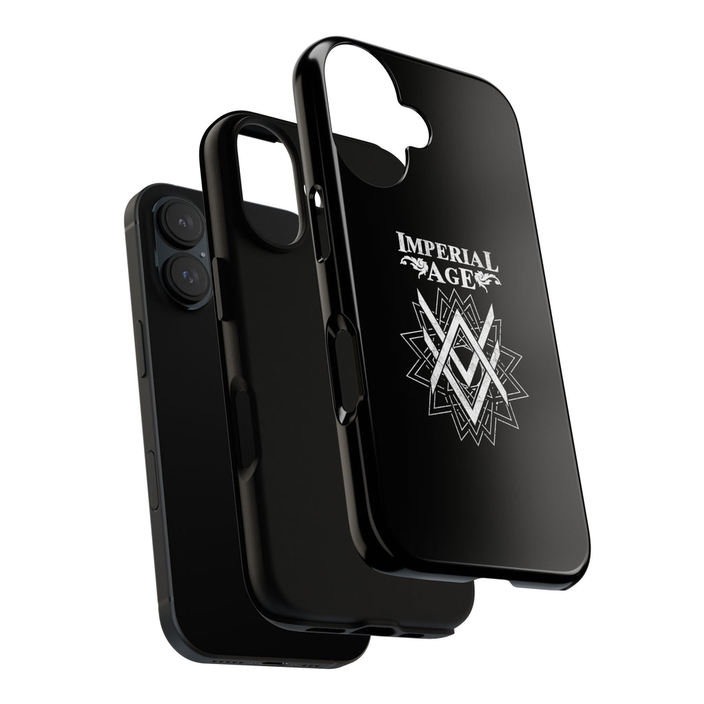 SUMMER COLLECTION - Tough iPhone Case Black (White Print)