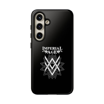 SUMMER COLLECTION - Tough Samsung Galaxy Case Black (White Print)