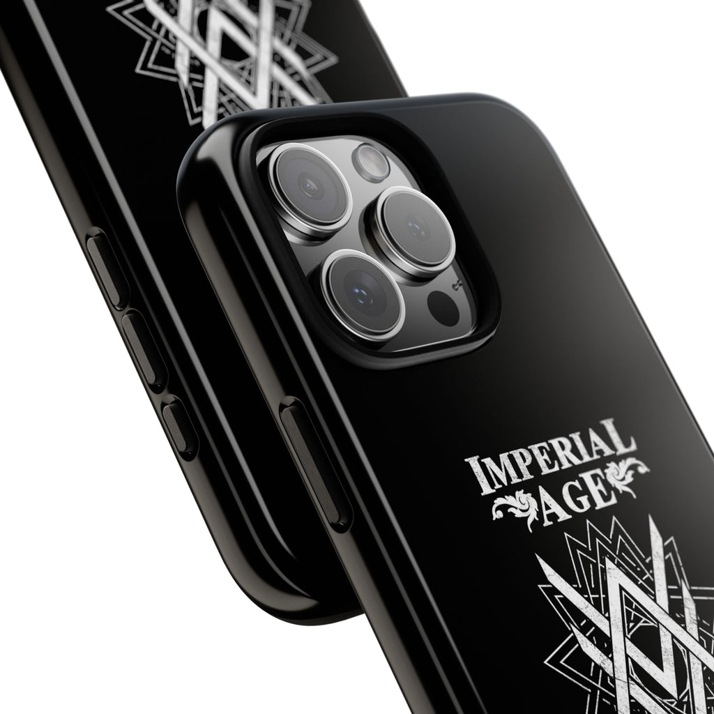 SUMMER COLLECTION - Tough iPhone Case Black (White Print)