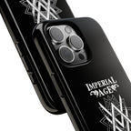 SUMMER COLLECTION - Tough iPhone Case Black (White Print)