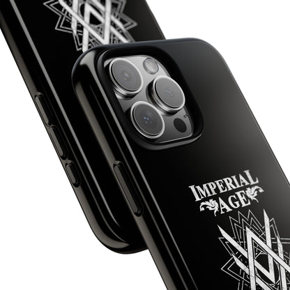 SUMMER COLLECTION - Tough iPhone Case Black (White Print)