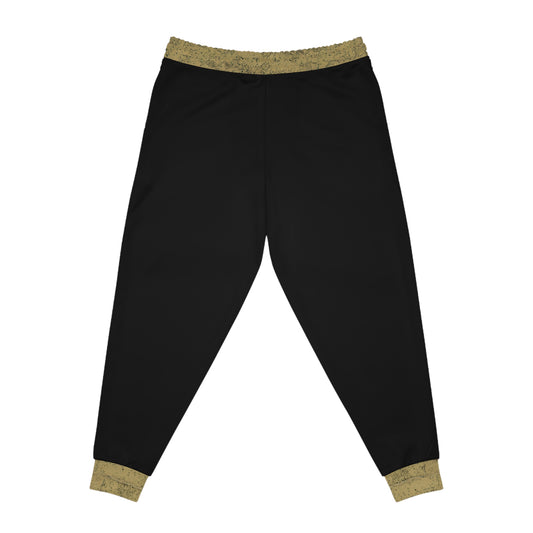 SUMMER COLLECTION - Sweat Pants Black (Gold-White Print)