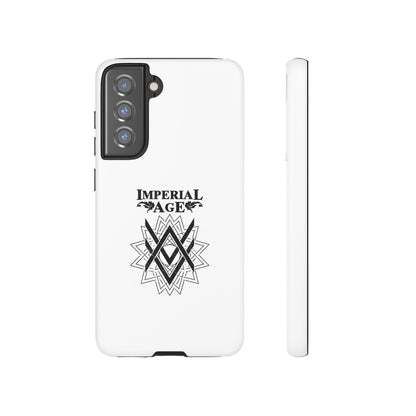 SUMMER COLLECTION - Tough Samsung Galaxy Case White (Black Print)