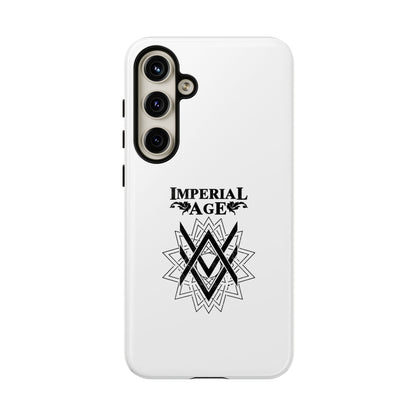 SUMMER COLLECTION - Tough Samsung Galaxy Case White (Black Print)