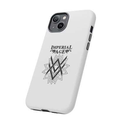 SUMMER COLLECTION - Tough iPhone Case White (Black Print)