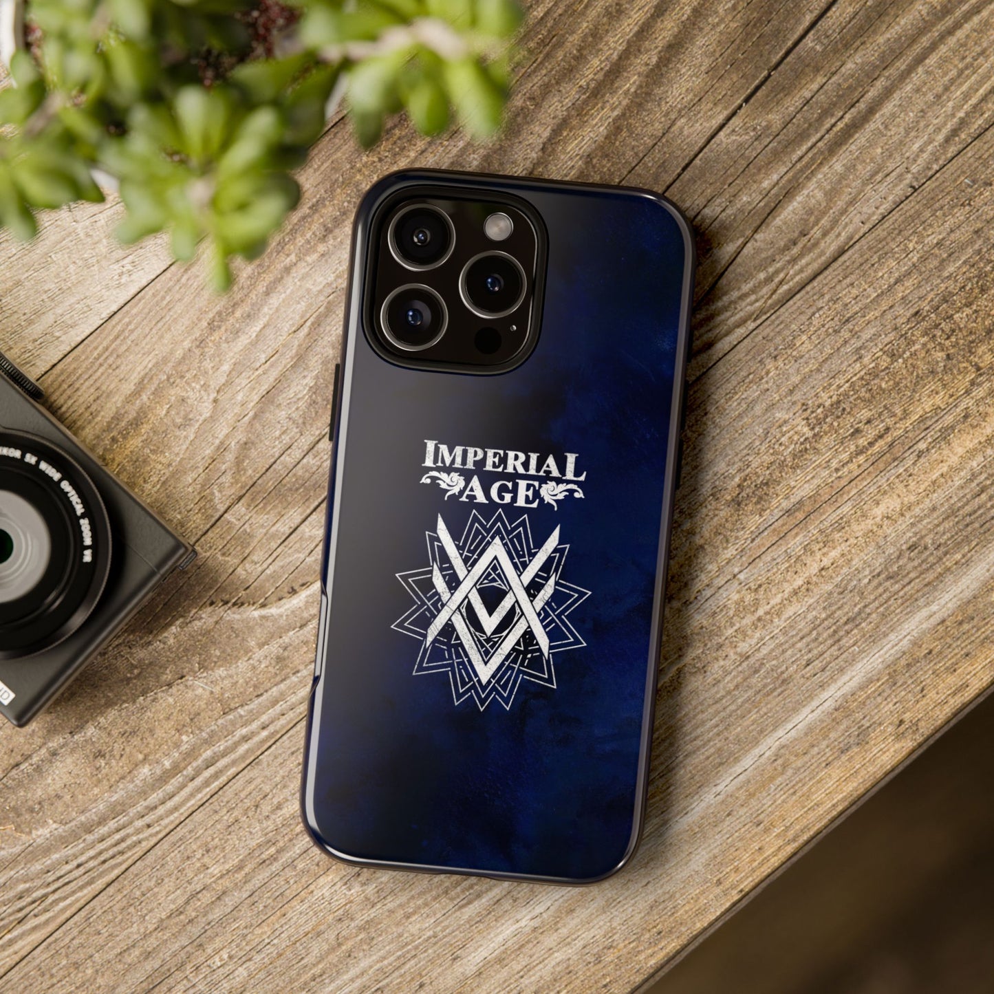 SUMMER COLLECTION - Tough iPhone Case Navy (White Print)