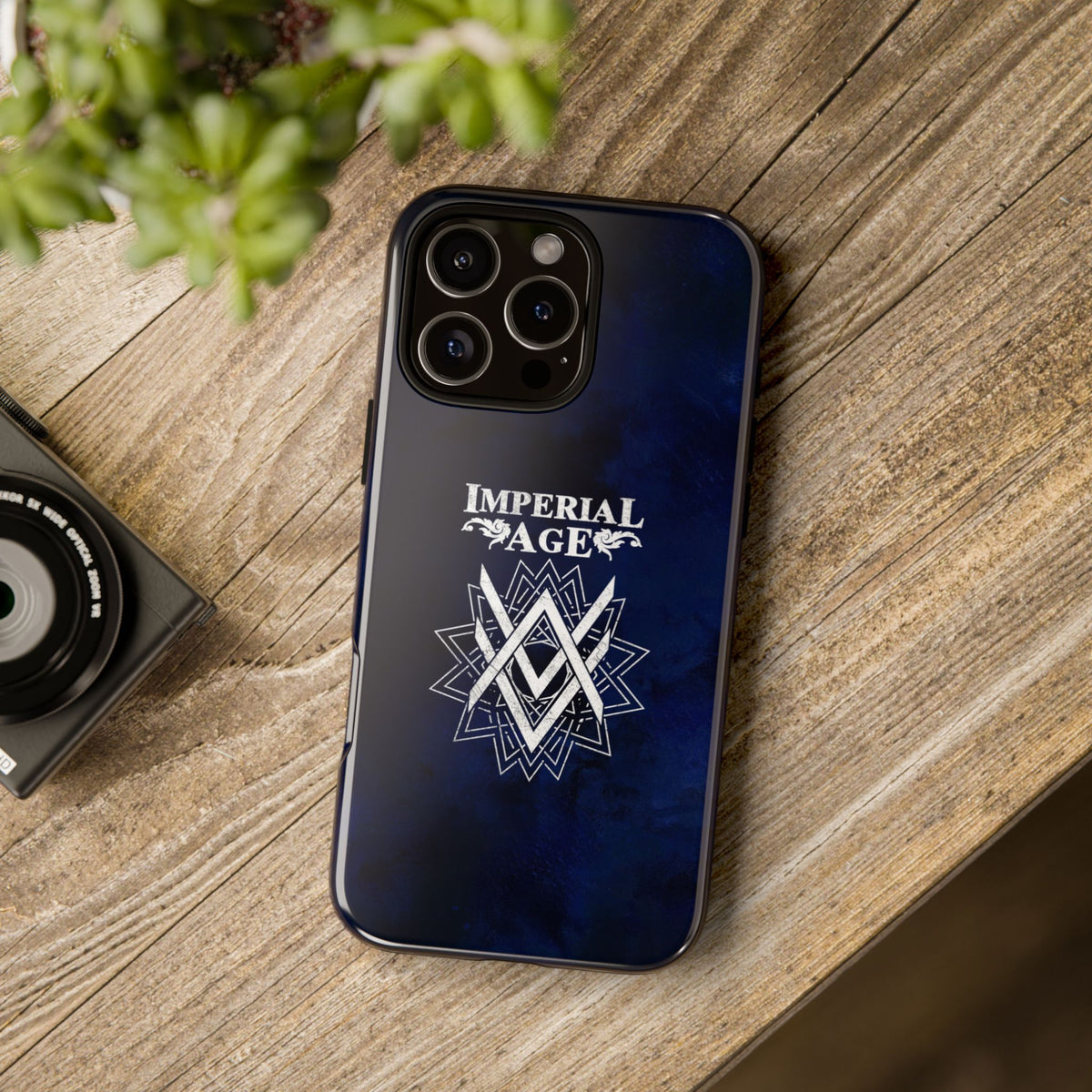 SUMMER COLLECTION - Tough iPhone Case Navy (White Print)