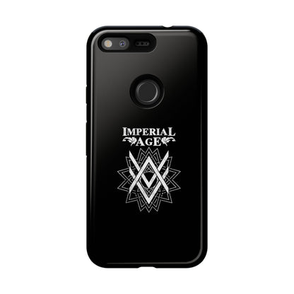 SUMMER COLLECTION - Tough Google Pixel Case Black (White Print)