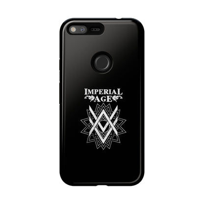 SUMMER COLLECTION - Tough Google Pixel Case Black (White Print)