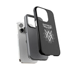 SUMMER COLLECTION - Tough iPhone Case Black (White Print)