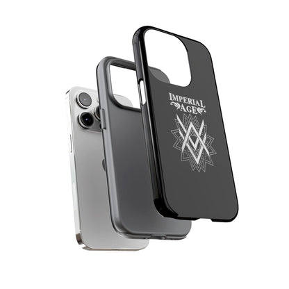 SUMMER COLLECTION - Tough iPhone Case Black (White Print)
