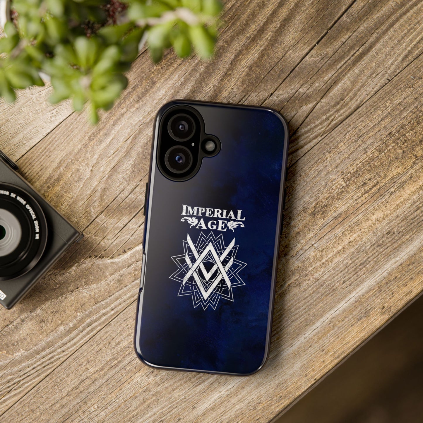 SUMMER COLLECTION - Tough iPhone Case Navy (White Print)