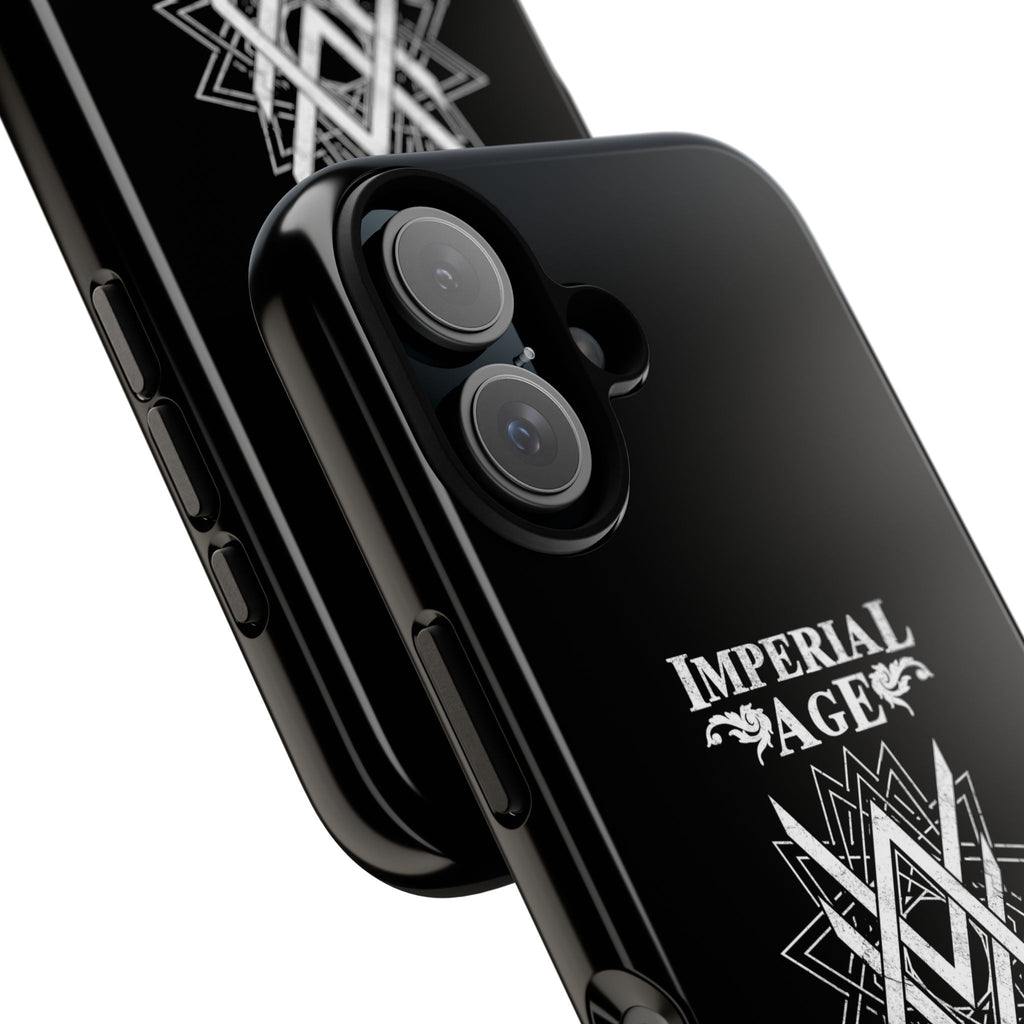 SUMMER COLLECTION - Tough iPhone Case Black (White Print)