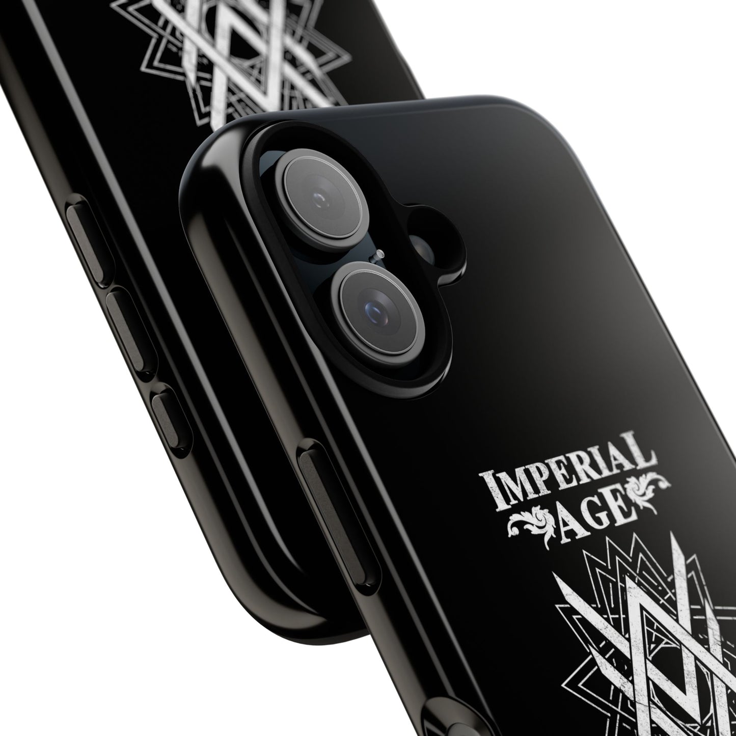 SUMMER COLLECTION - Tough iPhone Case Black (White Print)