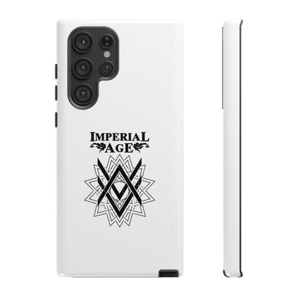 SUMMER COLLECTION - Tough Samsung Galaxy Case White (Black Print)