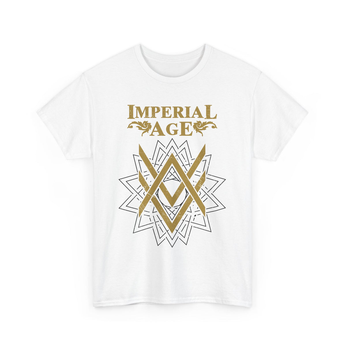 SUMMER COLLECTION - T-Shirt (Gold- White/Black Print)