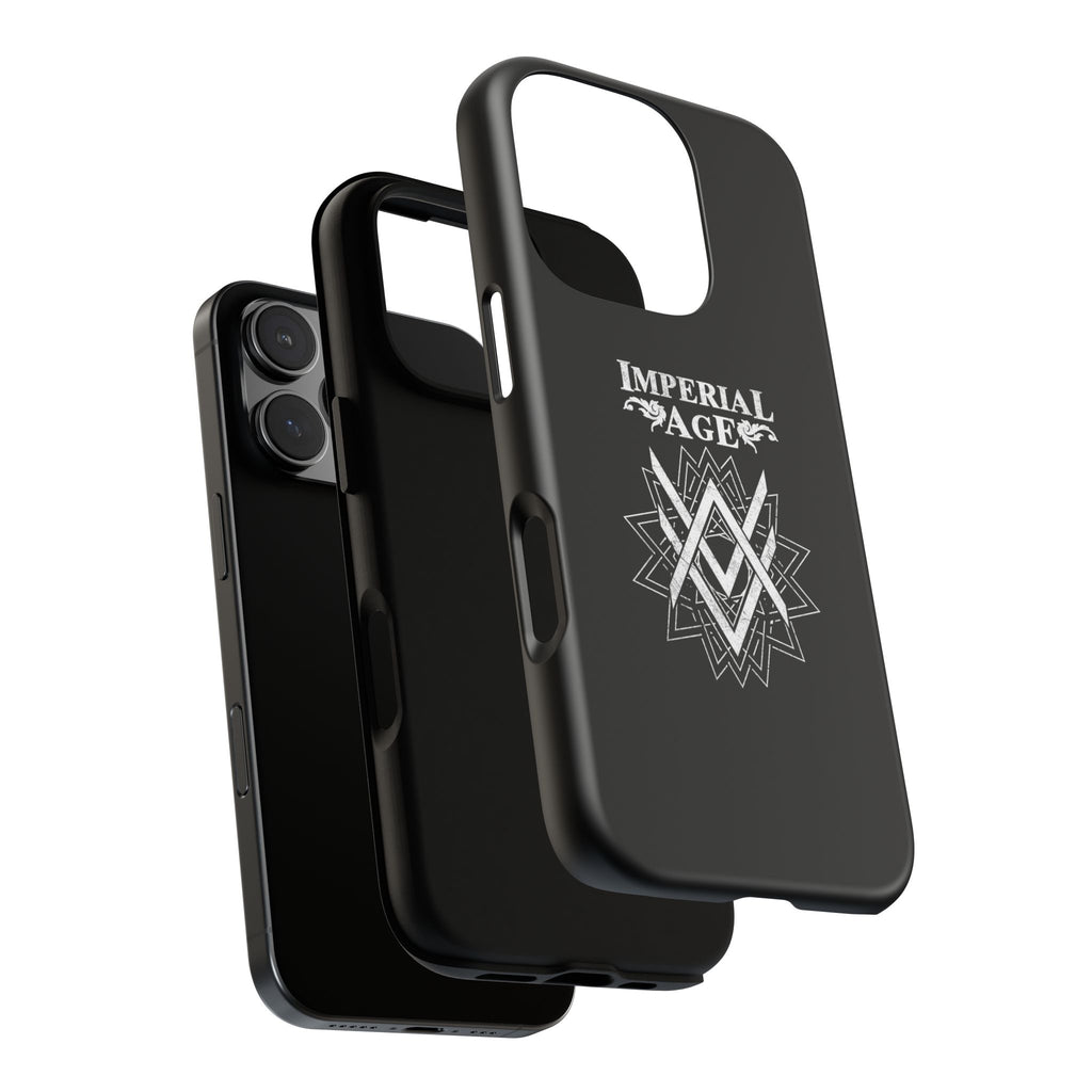 SUMMER COLLECTION - Tough iPhone Case Black (White Print)