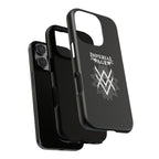 SUMMER COLLECTION - Tough iPhone Case Black (White Print)