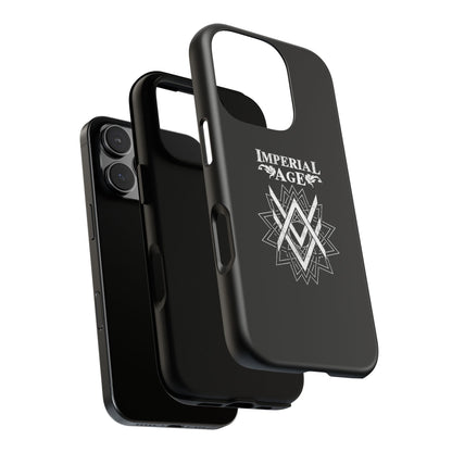 SUMMER COLLECTION - Tough iPhone Case Black (White Print)