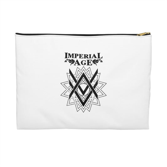 SUMMER COLLECTION - Accessory Pouch White (Black Print)